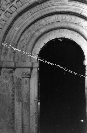 ST ANDREWS OLD NORMAN DOORWAY BEHIND TOWER N.JAMB PART